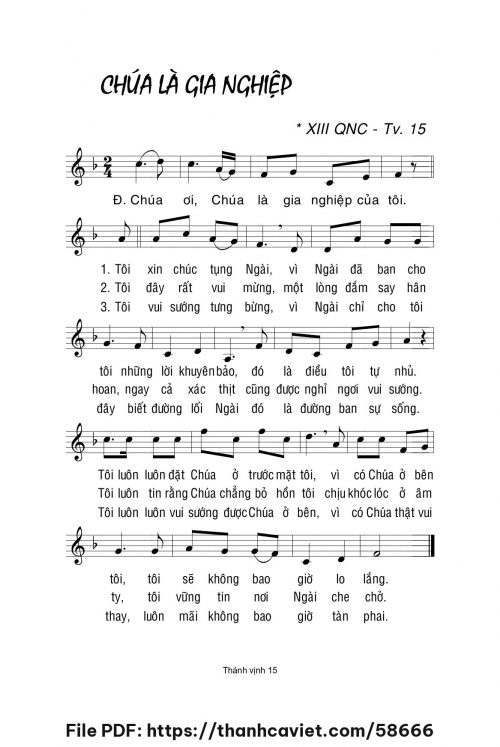 Chúa là gia nghiệp - Lm. La Thập Tự - trang 1