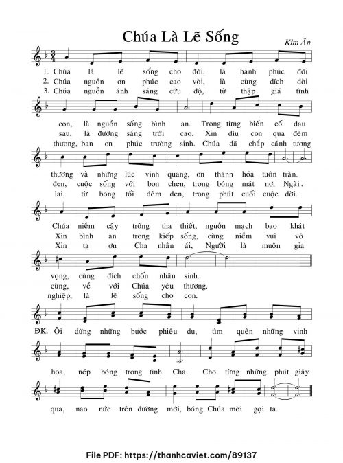 Chúa là lẽ sống - Kim Ân - trang 1