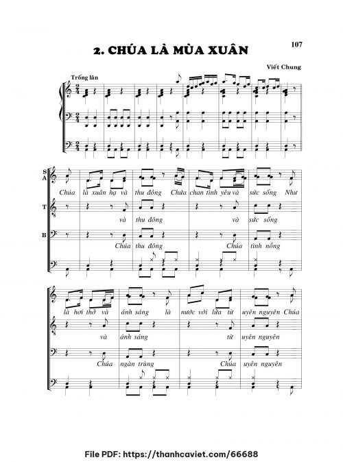 Chúa là mùa xuân - Viết Chung - trang 1