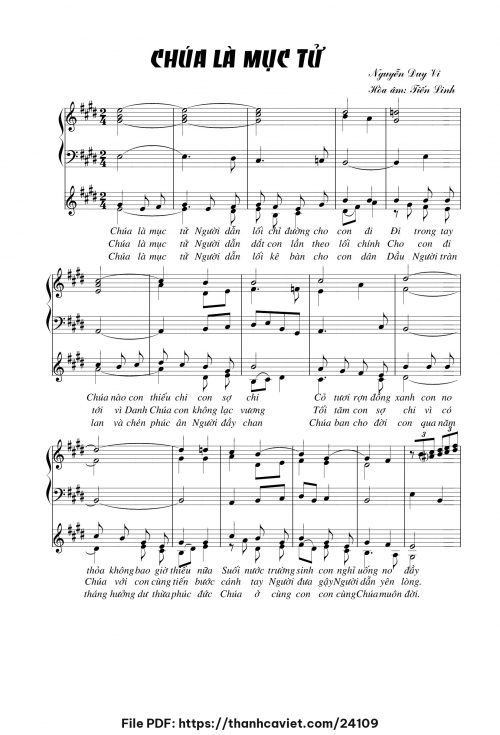 Chúa là mục tử - Tiến Linh - trang 1