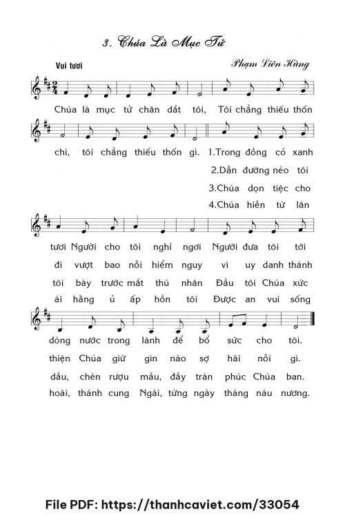 Chúa là Mục tử - Lm. Phạm Liên Hùng - trang 1