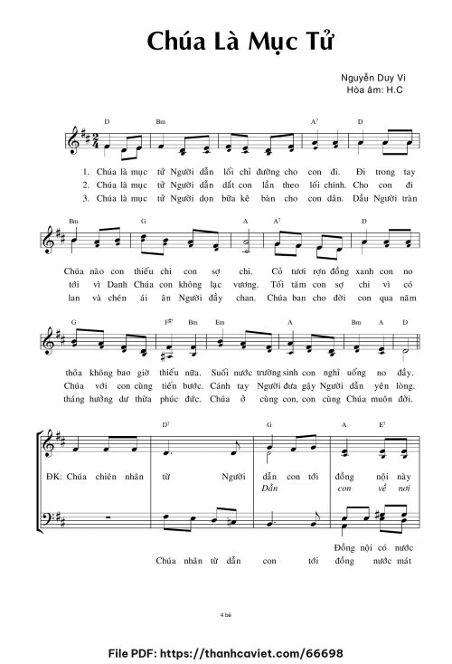 Chúa là mục tử - Lm. Nguyễn Duy Vi - trang 1