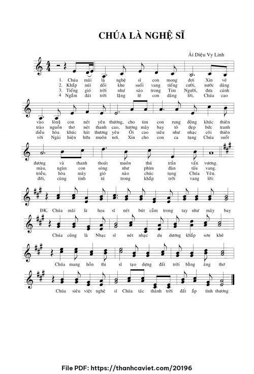 Chúa là nghệ sĩ - Sr. Ái Diệu Vy Linh - trang 1