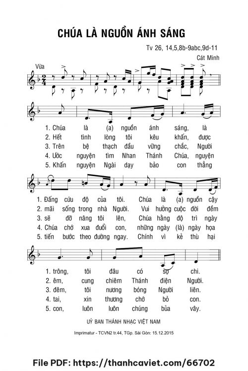 Chúa là nguồn ánh sáng - Cát Minh - trang 1