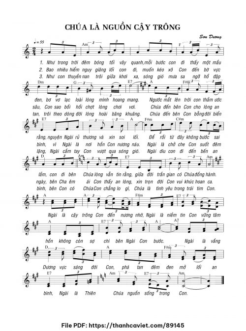 Chúa là nguồn cậy trông - Sơn Dương - trang 1