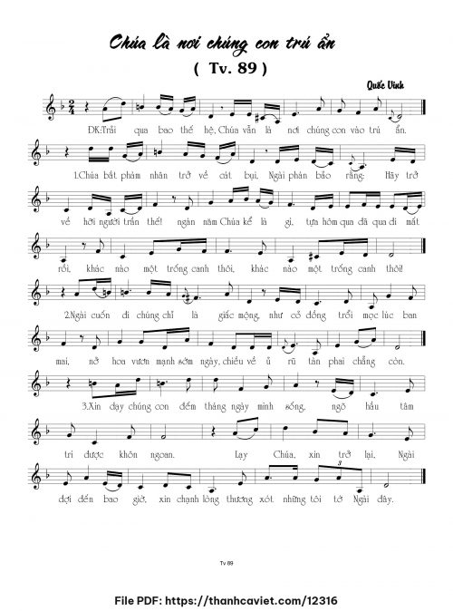 Chúa là nơi chúng con trú ẩn - Quốc Vinh - trang 1