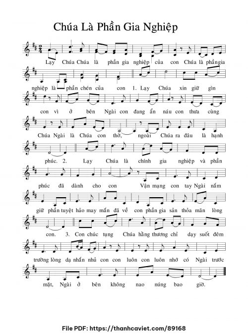 Chúa là phần gia nghiệp - Chưa biết - trang 1