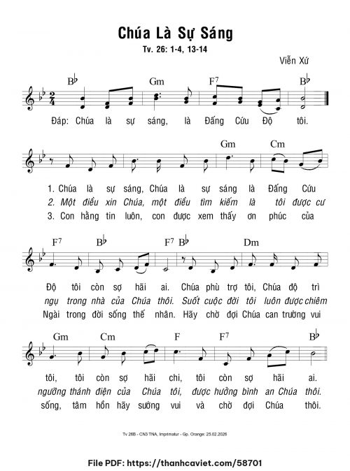 Chúa là sự sáng - Viễn Xứ - trang 1