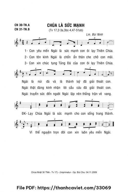 Chúa là sức mạnh - Lm. Bùi Ninh - trang 1