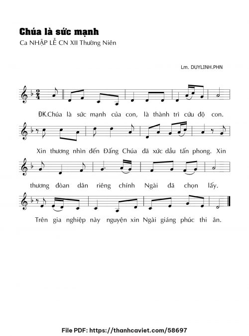 Chúa là sức mạnh - Lm. DUYLINH.PHN - trang 1