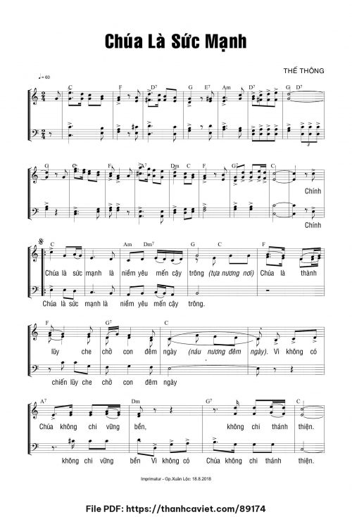 Chúa là sức mạnh - Thế Thông - trang 1