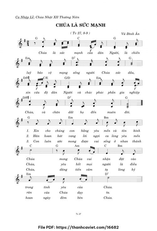 Chúa là sức mạnh - Vũ Đình Ân - trang 1