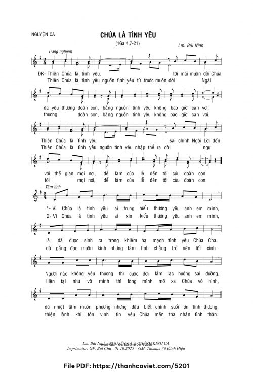 Chúa là tình yêu - Lm. Bùi Ninh - trang 1