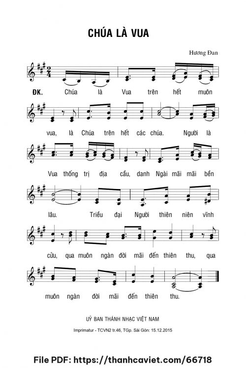 Chúa là Vua - Sr. Hương Đan - trang 1