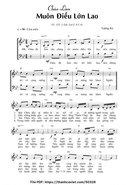 Chúa làm muôn điều lớn lao - Tường Ân - trang 1