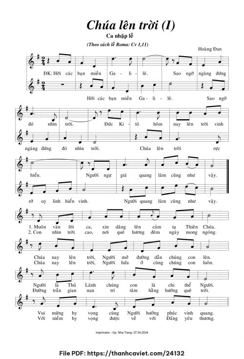 Chúa lên trời 1 - Hoàng Đan - trang 1