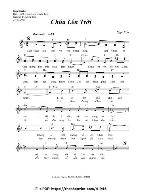 Chúa lên trời - Ngọc Cẩn - trang 1