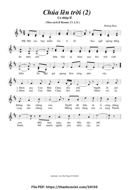 Chúa lên trời 2 - Hoàng Đan - trang 1