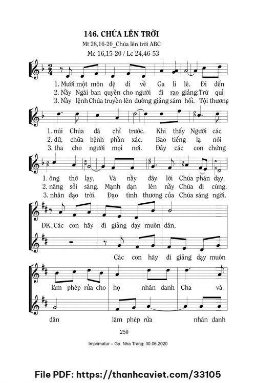 Chúa lên trời [Lễ Chúa lên trời ABC] – - Lm. Mi Trầm - trang 1