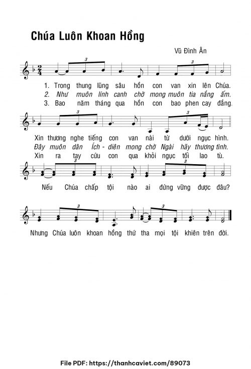 Chúa luôn khoan hồng - Vũ Đình Ân - trang 1