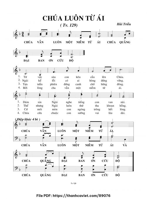 Chúa luôn từ ái - Hải Triều - trang 1