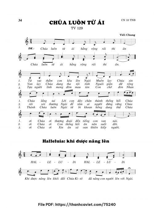 Chúa luôn từ ái - Viết Chung - trang 1