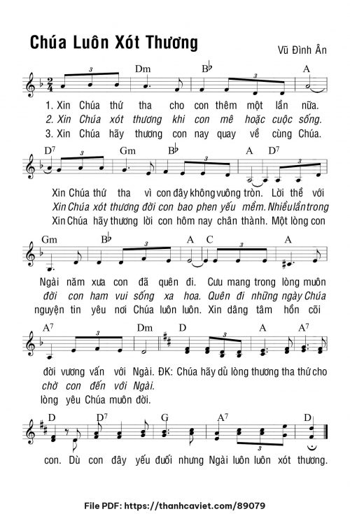 Chúa luôn xót thương - Vũ Đình Ân - trang 1