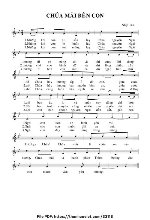 Chúa mãi bên con - Nhật Tân - trang 1
