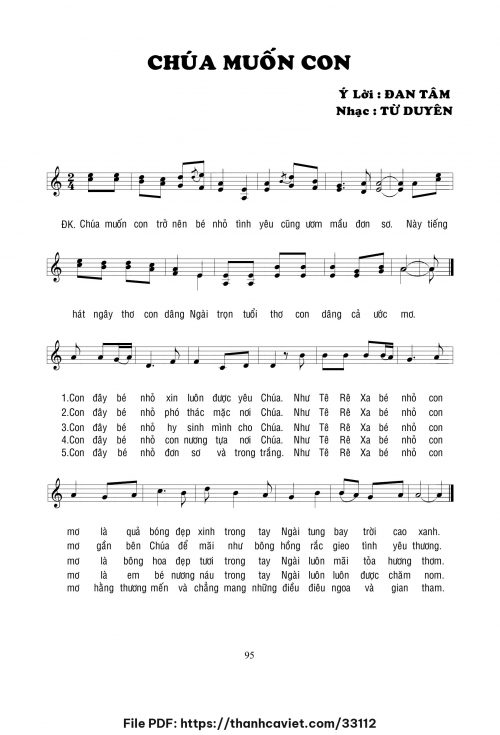 Chúa muốn con - Lm. Từ Duyên - trang 1