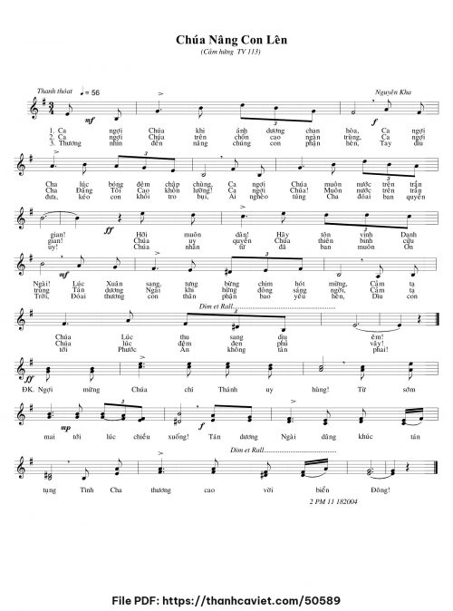 Chúa nâng con lên - Nguyên Kha - trang 1