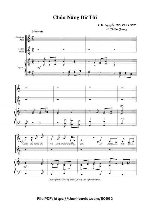 Chúa nâng đỡ tôi - Thiên Quang - trang 1