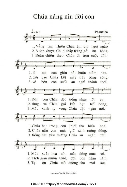 Chúa nâng niu đời con - Phanxicô - trang 1