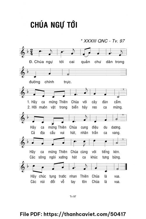 Chúa ngự tới - Lm. La Thập Tự - trang 1