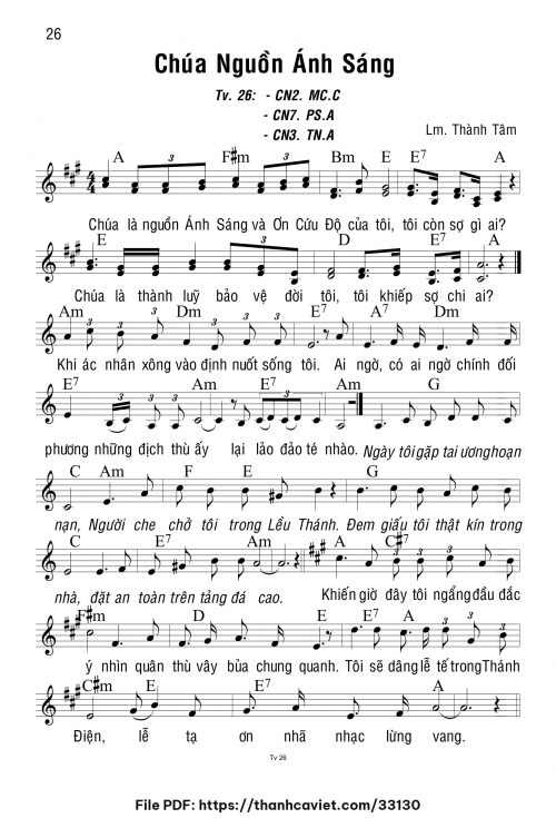 Chúa nguồn ánh sáng - Lm. Thành Tâm - trang 1