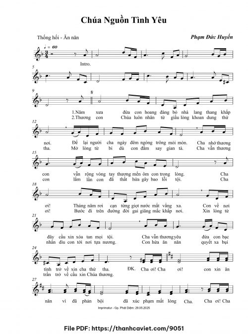 Chúa nguồn tình yêu - Phạm Đức Huyến - trang 1