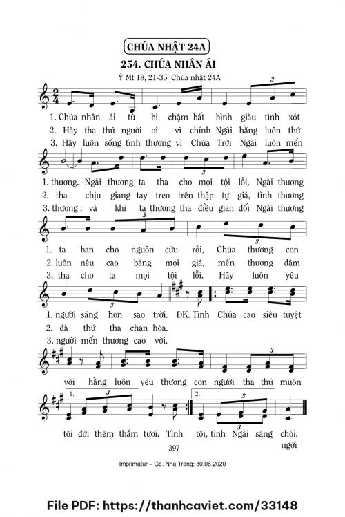 Chúa nhân ái [CN24 TNA] – - Lm. Mi Trầm - trang 1