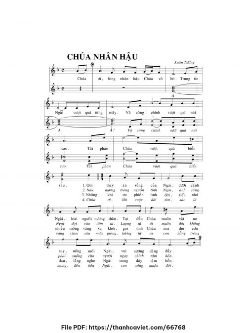 Chúa nhân hậu - Xuân Tưởng - trang 1