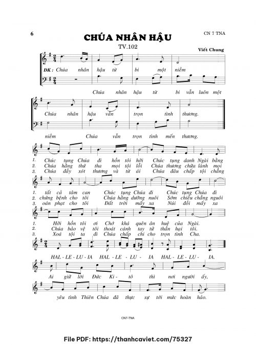 Chúa nhân hậu - Viết Chung - trang 1