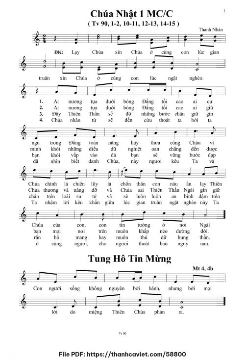 Chúa Nhật 1 MCC - Thanh Nhàn - trang 1