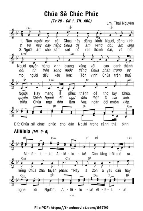 Chúa Nhật 1 Thường Niên năm A - Lm. Thái Nguyên - trang 1