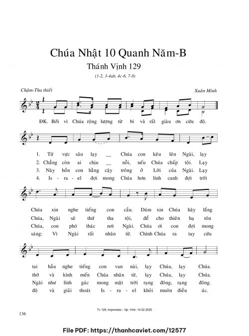 Chúa Nhật 10 Quanh năm B - Xuân Minh - trang 1