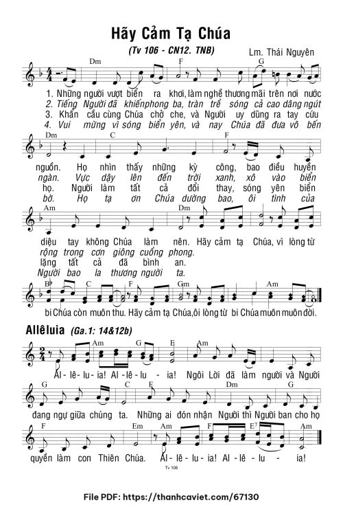 Chúa Nhật 12 Thường Niên năm B - Lm. Thái Nguyên - trang 1