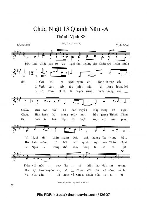 Chúa Nhật 13 Quanh năm A - Xuân Minh - trang 1