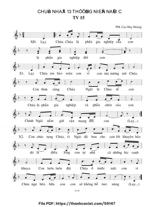 Chúa Nhật 13 Thường Niên năm C - Cao Huy Hoàng - trang 1