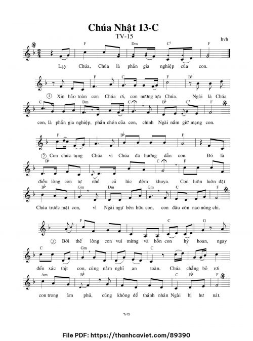 Chúa Nhật 13C - hvh - trang 1