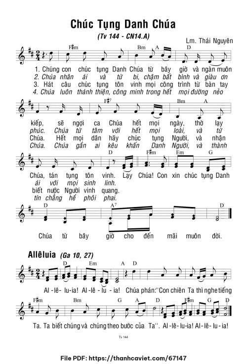 Chúa Nhật 14 Thường Niên năm A - Lm. Thái Nguyên - trang 1