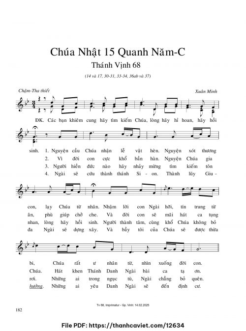 Chúa Nhật 15 Quanh năm C - Xuân Minh - trang 1