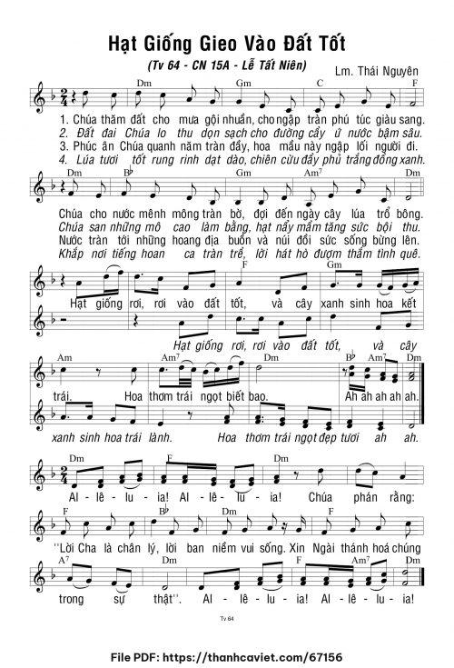 Chúa Nhật 15 Thường Niên năm A - Lm. Thái Nguyên - trang 1