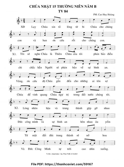 Chúa Nhật 15 Thường Niên năm B - Cao Huy Hoàng - trang 1