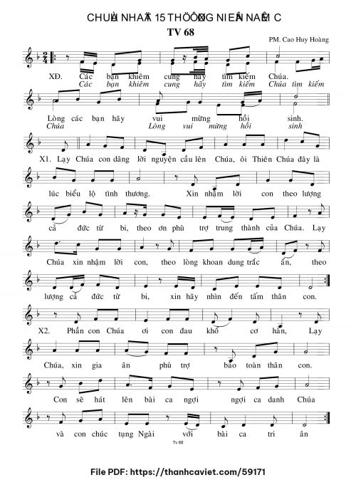 Chúa Nhật 15 Thường Niên năm C - Cao Huy Hoàng - trang 1